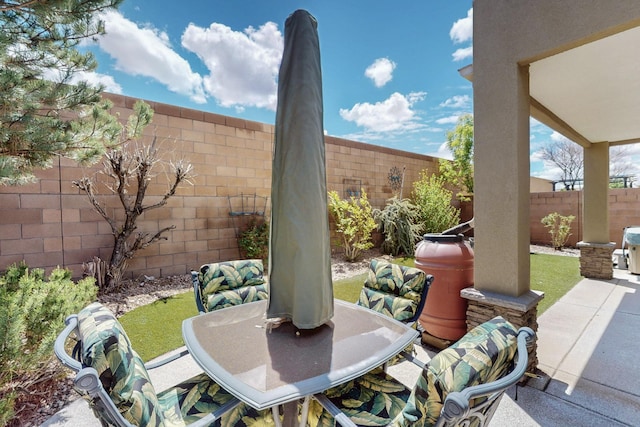 10912 Saltillo St NW, Albuquerque, NM 87114 - view of patio / terrace featuring a fenced backyard
