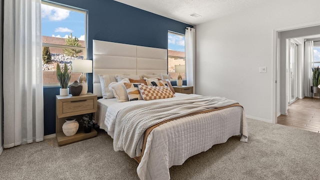 4114 Silver Springs Rd NE, Rio Rancho, NM 87144 - bedroom featuring carpet, baseboards, and a textured ceiling