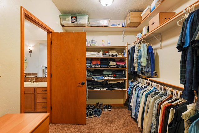 6119 La Paz Rd NE, Rio Rancho, NM 87144 - spacious closet with carpet floors and a sink