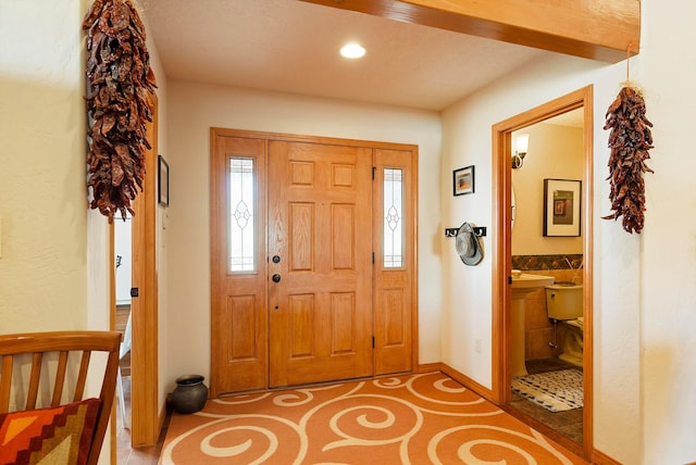 6119 La Paz Rd NE, Rio Rancho, NM 87144 - foyer entrance featuring baseboards