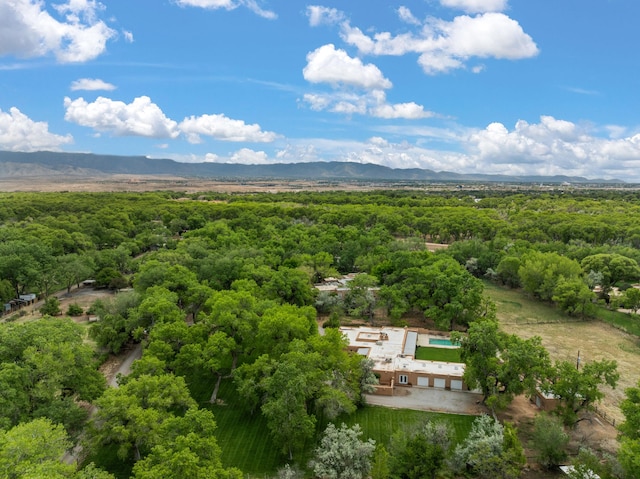 384 Chaparral Ln, Corrales, NM 87048 - aerial view of property and surrounding area with a forest