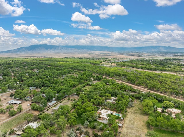 384 Chaparral Ln, Corrales, NM 87048 - bird's eye view of a mountain backdrop