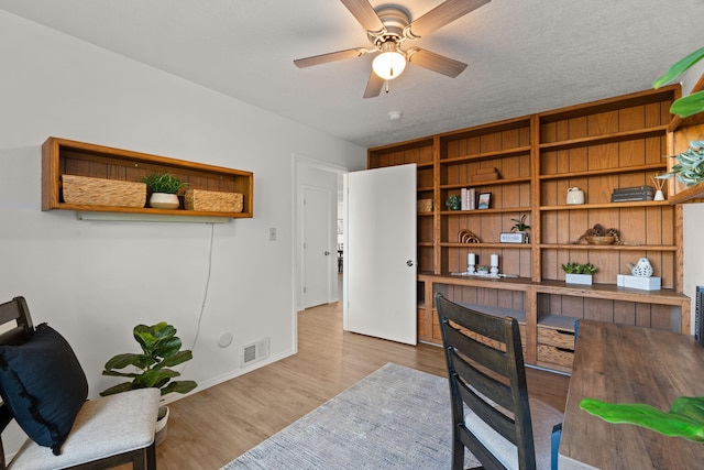 11 Riverside Rd, Peralta, NM 87042 - office area with wood finished floors, ceiling fan, and baseboards