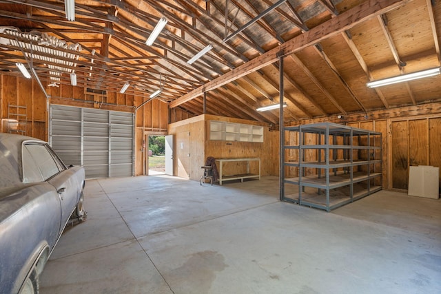 11 Riverside Rd, Peralta, NM 87042 - garage featuring wooden walls