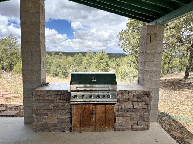 37 Lasso Ln, Pie Town, NM 87827 - view of patio / terrace featuring exterior kitchen