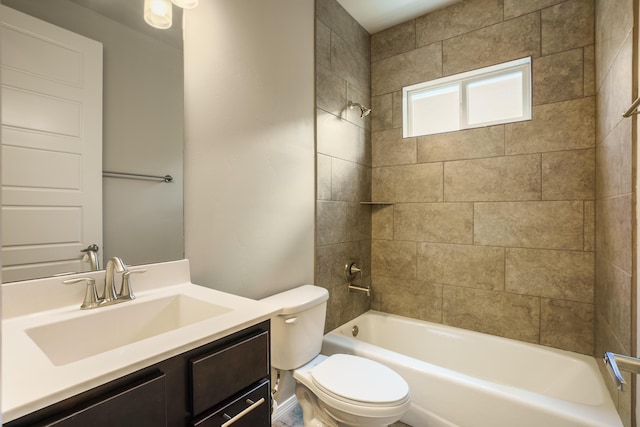 6858 Cleary Loop NE, Rio Rancho, NM 87144 - bathroom with toilet, vanity, and  shower combination