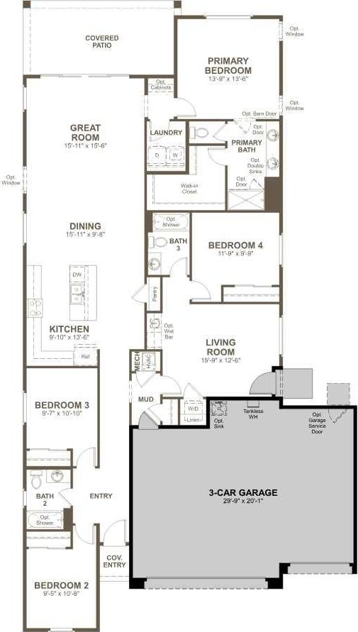 3117 Wolf Tail Loop NE, Rio Rancho, NM 87144 - property floor plan