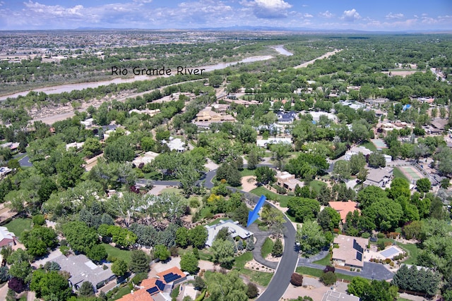 1513 Tinnin Rd NW, Los Ranchos, NM 87107 - aerial perspective of suburban area