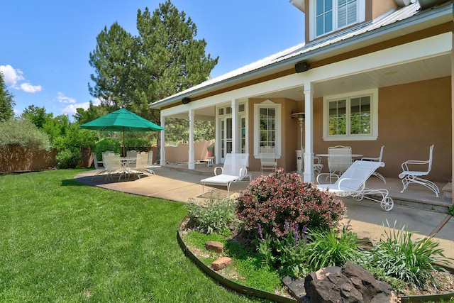 1513 Tinnin Rd NW, Los Ranchos, NM 87107 - view of patio featuring outdoor dining area