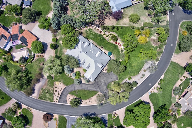 1513 Tinnin Rd NW, Los Ranchos, NM 87107 - aerial view of property and surrounding area featuring nearby suburban area