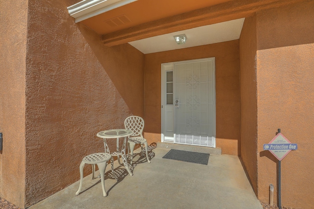 2308 Animas Ct NE, Rio Rancho, NM 87144 - entrance to property with stucco siding