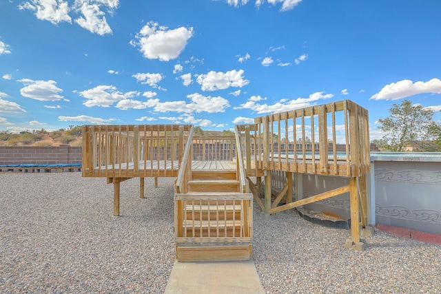 2308 Animas Ct NE, Rio Rancho, NM 87144 - view of property's community featuring a wooden deck and fence