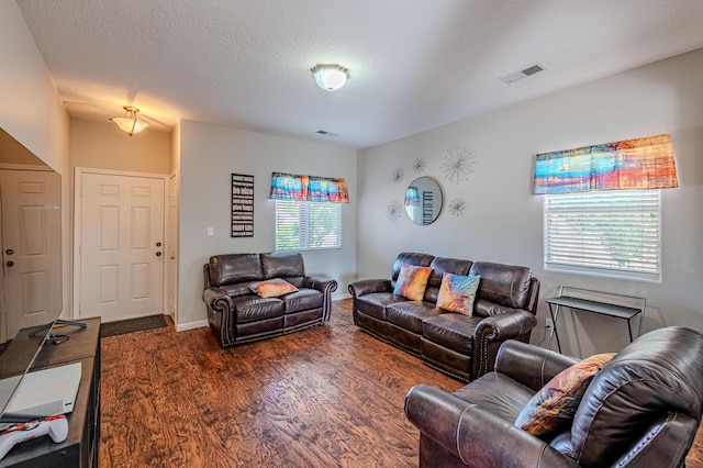 10500 Trieste Ct NW, Albuquerque, NM 87114 - living room with dark wood-type flooring