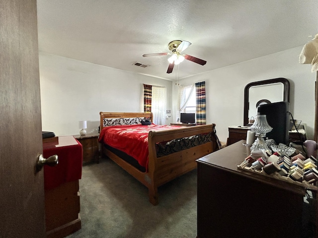 668 Helen Cir, Los Lunas, NM 87031 - bedroom featuring carpet flooring and a ceiling fan