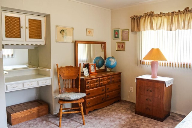 2701 Chapulin Rd SW, Albuquerque, NM 87105 - living area featuring carpet floors and ornamental molding