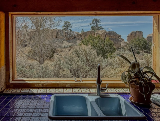 33 Kestrel Rd, Ramah, NM 87321 - kitchen view of a sink