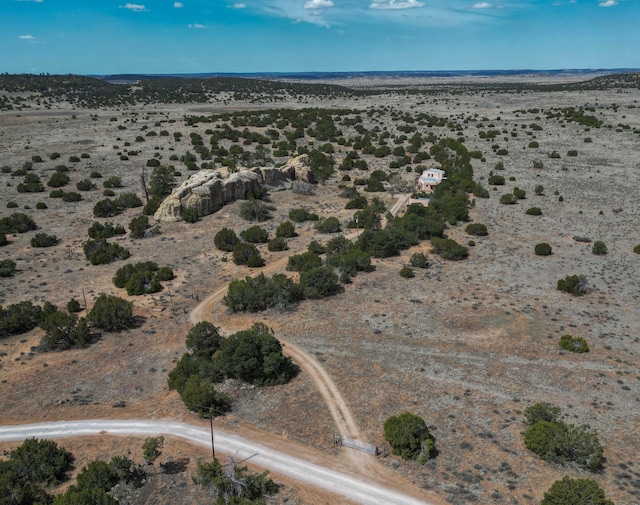 33 Kestrel Rd, Ramah, NM 87321 - aerial overview of property's location featuring a desert landscape and rural landscape