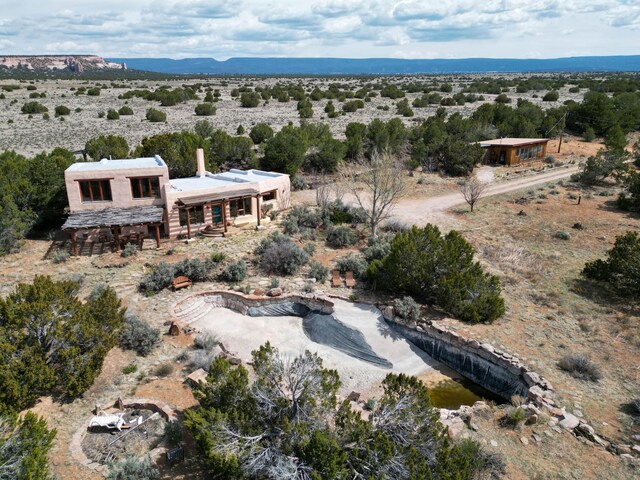 33 Kestrel Rd, Ramah, NM 87321 - overview of rural landscape with a desert landscape and a mountain backdrop