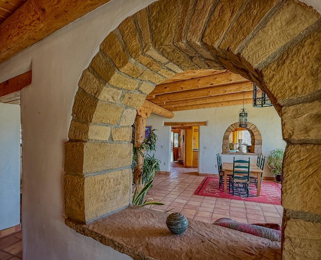 33 Kestrel Rd, Ramah, NM 87321 - unfurnished living room featuring tile patterned flooring
