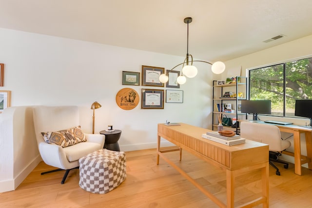 7416 Don Tomas Ln NE, Albuquerque, NM 87109 - home office featuring light wood-style floors and baseboards