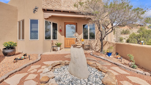 59 Sky Mountain Rd, Placitas, NM 87043 - view of patio featuring fence