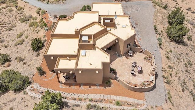 59 Sky Mountain Rd, Placitas, NM 87043 - aerial view of property and surrounding area featuring a desert landscape