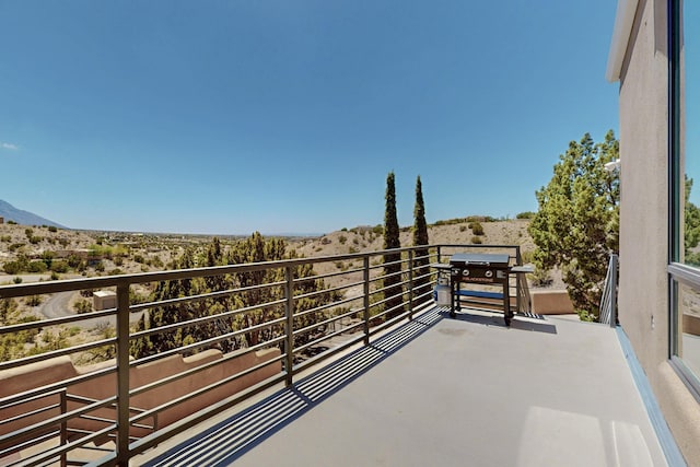 52 Tejon Canon Rd, Placitas, NM 87043 - balcony featuring grilling area and a mountain view