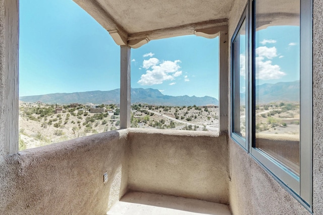 52 Tejon Canon Rd, Placitas, NM 87043 - balcony featuring a mountain view