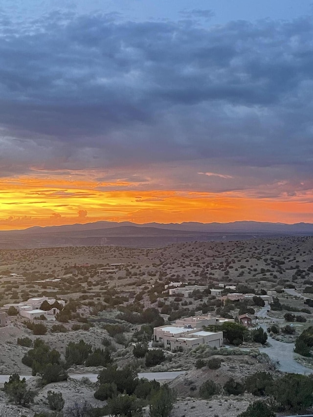 52 Tejon Canon Rd, Placitas, NM 87043 - water view featuring a mountain backdrop and a desert landscape