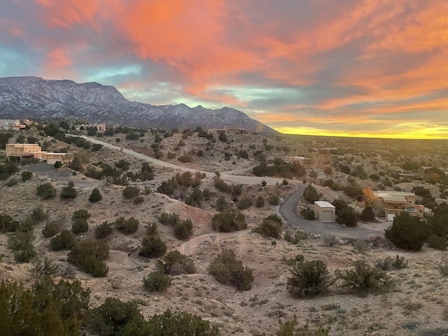52 Tejon Canon Rd, Placitas, NM 87043 - mountain view featuring a desert landscape