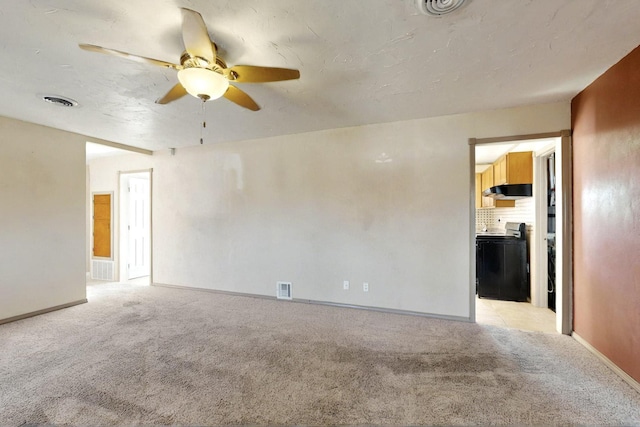 1614 Del Monte Trl SW, Albuquerque, NM 87121 - unfurnished room with light carpet, ceiling fan, and baseboards