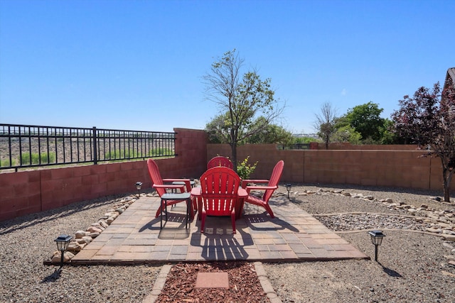 3604 Plano Vista Rd NE, Rio Rancho, NM 87124 - fenced backyard featuring a patio