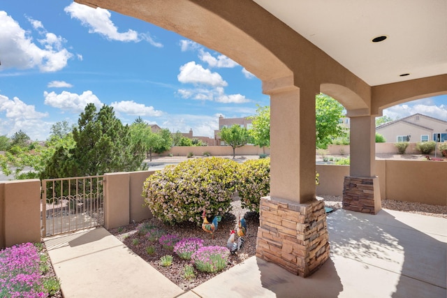 3916 Alamogordo Dr NW, Albuquerque, NM 87120 - view of patio / terrace with a gate