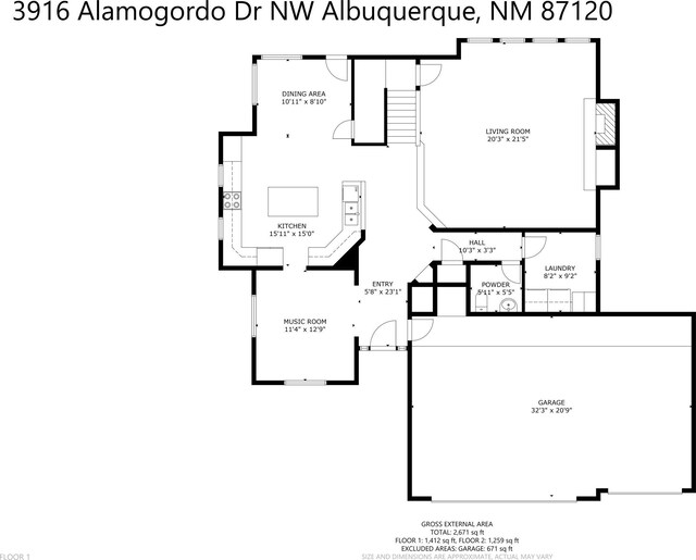 3916 Alamogordo Dr NW, Albuquerque, NM 87120 - room layout