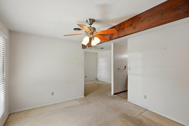 1595 W Bosque Loop, Bosque Farms, NM 87068 - spare room featuring light colored carpet and a ceiling fan