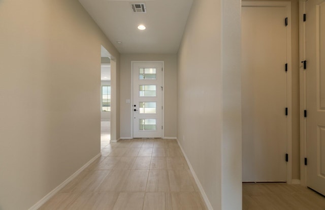8328 Bronte Ln NW, Albuquerque, NM 87120 - corridor with baseboards and recessed lighting