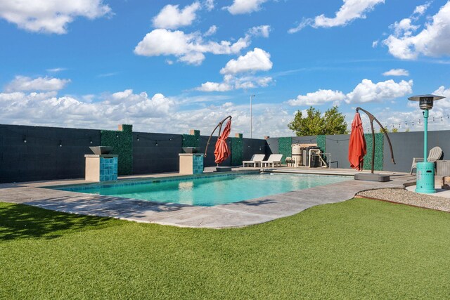 view of pool