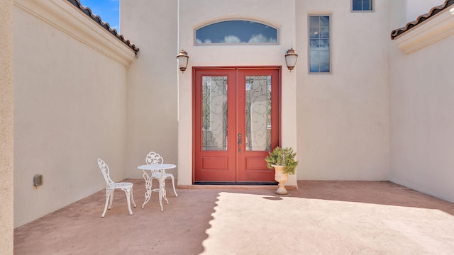 2815 Linda Pl SW, Albuquerque, NM 87105 - entrance to property with french doors and stucco siding