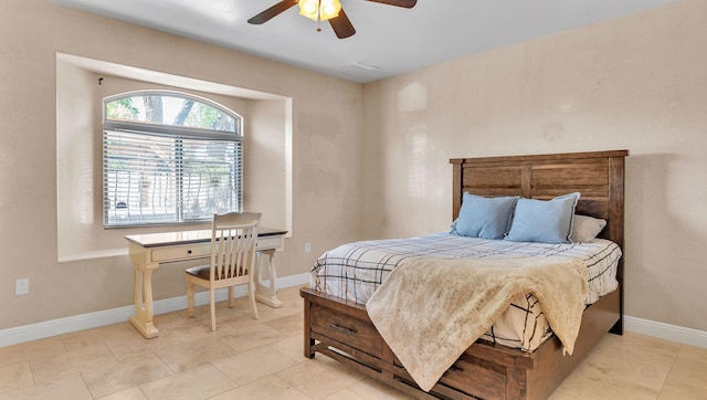 2815 Linda Pl SW, Albuquerque, NM 87105 - bedroom with baseboards and ceiling fan