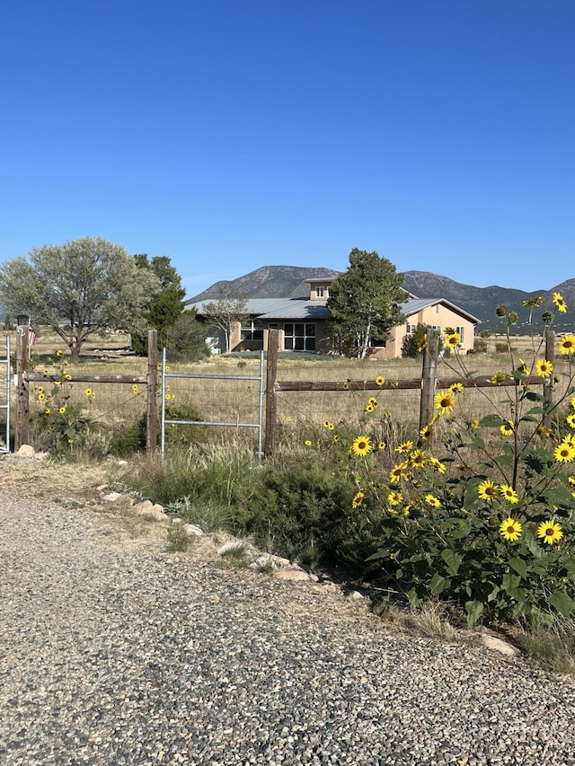 21 Camino No Mas, Stanley, NM 87056 - view of yard featuring a mountain view