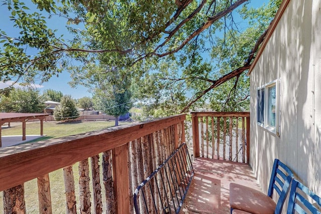 501 Calle De La Angel, Bernalillo, NM 87004 - wooden terrace featuring a yard