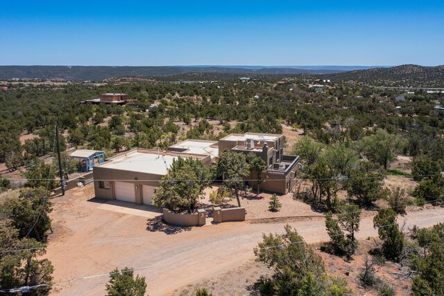 26 Apache Creek Rd, Santa Fe, NM 87505 - aerial view of property and surrounding area with a forest