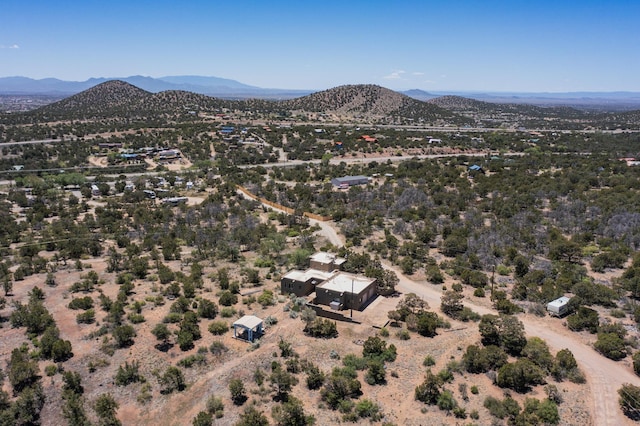 26 Apache Creek Rd, Santa Fe, NM 87505 - aerial view of a mountainous background and a desert landscape