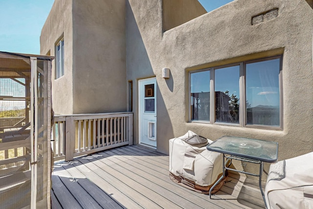 26 Apache Creek Rd, Santa Fe, NM 87505 - view of deck