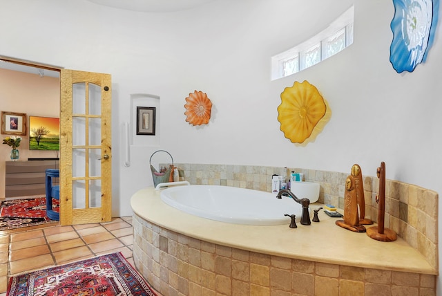 28 Canon Escondido, Sandia Park, NM 87047 - full bathroom with tile patterned floors and a bath