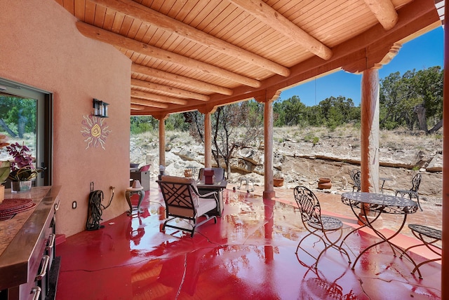 28 Canon Escondido, Sandia Park, NM 87047 - view of patio