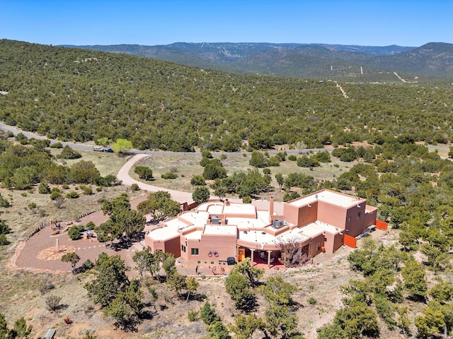 28 Canon Escondido, Sandia Park, NM 87047 - view from above of property with a mountain backdrop