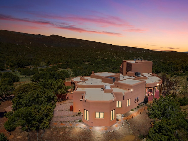 28 Canon Escondido, Sandia Park, NM 87047 - view from above of property featuring a mountain backdrop