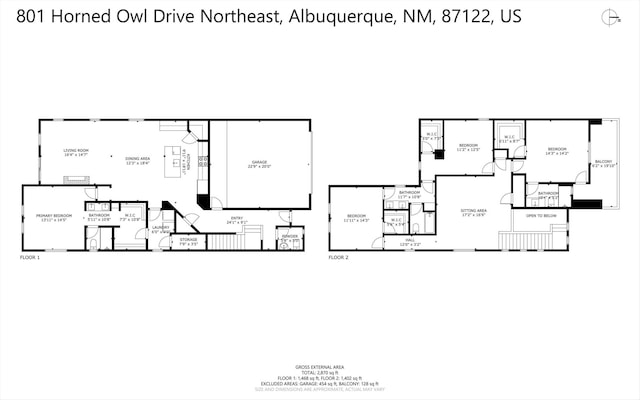 801 Horned Owl Dr NE, Albuquerque, NM 87122 - home floor plan