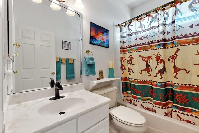 10320 Durham St NW, Albuquerque, NM 87114 - bathroom featuring vanity and shower / bath combo with shower curtain